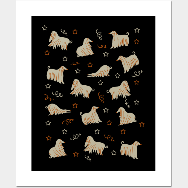 Afghan Hounds Wall Art by Wlaurence